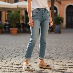 Women’s Shoes KURT GEIGER LONDON Slip On Espadrilles Black Tan Leather Loafers